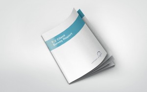 Front cover of infographic report design
