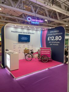 Benenden Health Event Stand designed by Moreish Marketing