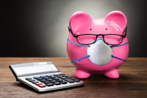 piggybank and calculator