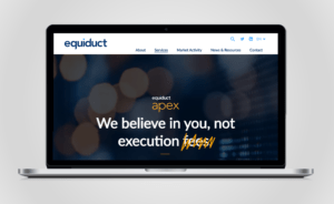 Equiduct website redesign Apex landing page
