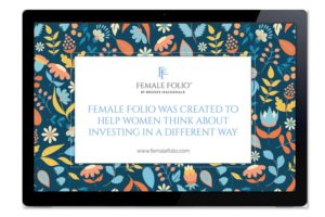 Female Folio campaign screensaver