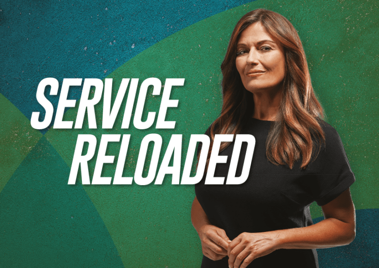Service reloaded campaign graphic