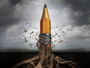 pencil growing from tree image
