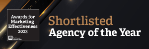 Moreish Marketing Shortlist Badge for Agency of the Year at the Financial Services Forum 2023
