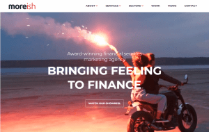 Moreish Marketing Award-winning Financial Services Marketing Agency Homepage