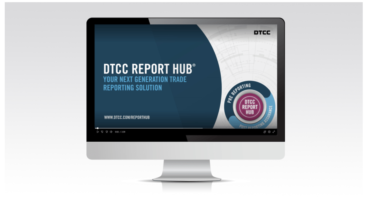 DTCC Report hub on laptop