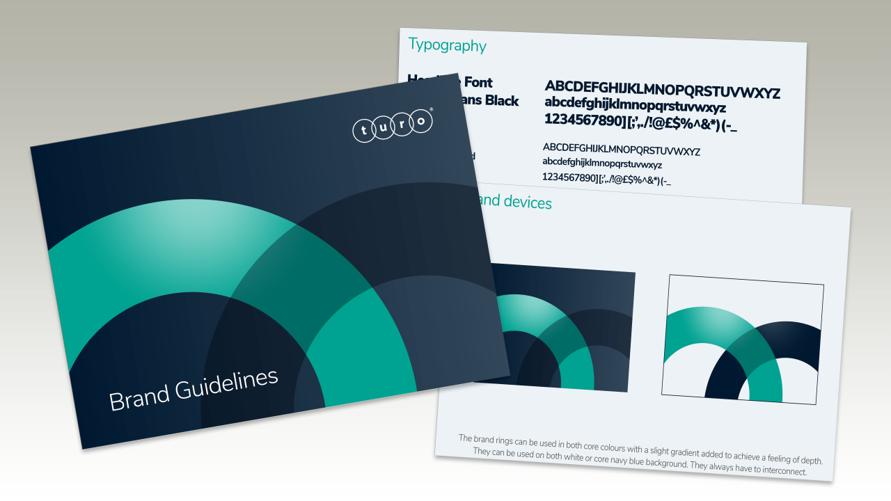 New brand identity and guidelines mockups