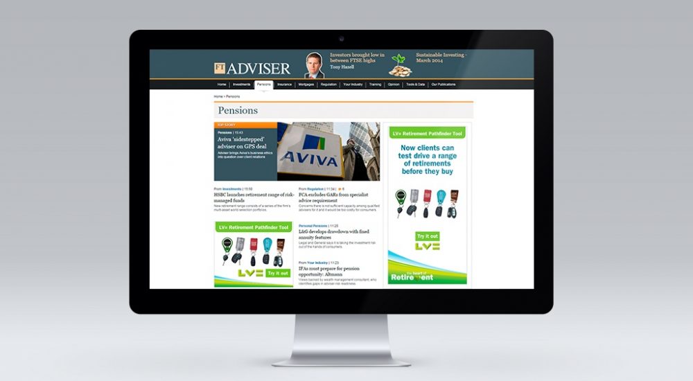 Ads for online calcualtor on trade websites