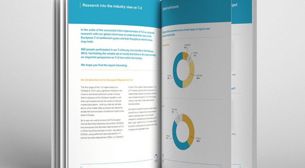 Spread inside infographic report design